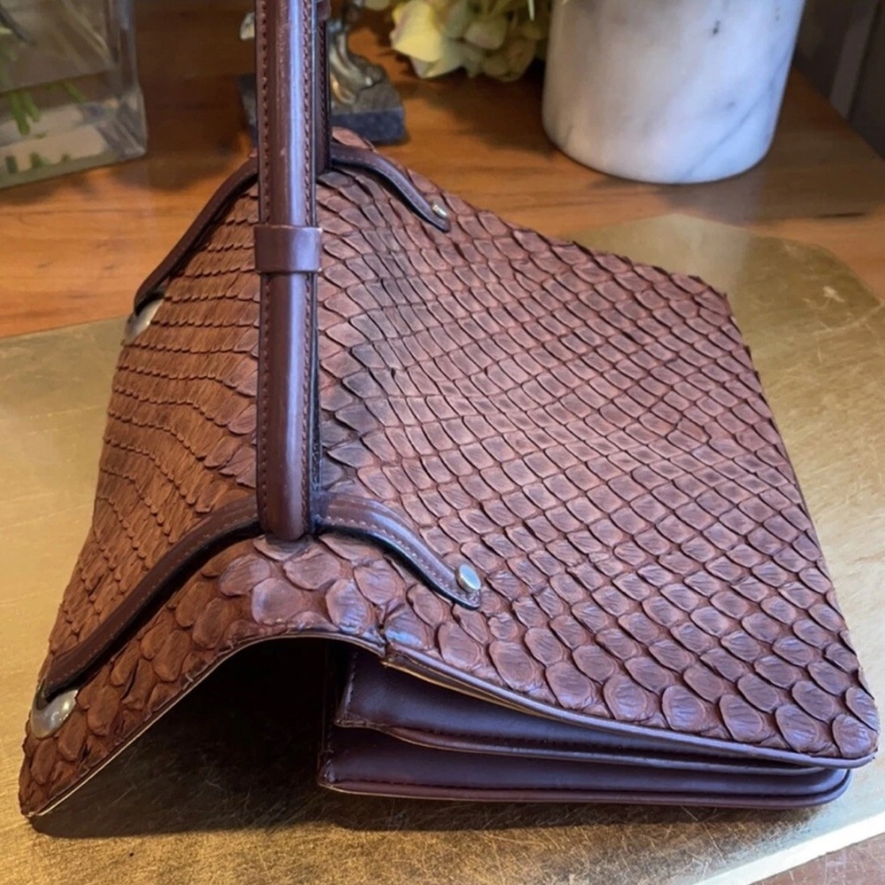 ULTRA RARE! Loewe EXOTIC Python Leather Top Handle Bag - Picture 8 of 15
